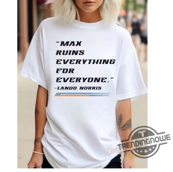 Vintage Max Ruins Everything F1 Shirt Formula 1 T Shirt Racing Sundays Are For F1 Shirt Grand Prix Racing Tee Lando Norris Shirt trendingnowe 4