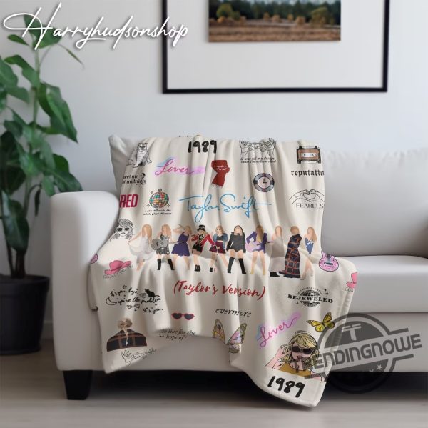 Xmas Taylor Eras Tour Swiftie Blanket Eras Tour Blanket Taylor Quilt Christmas Gift For Her Midnight 1989 trendingnowe.com 3