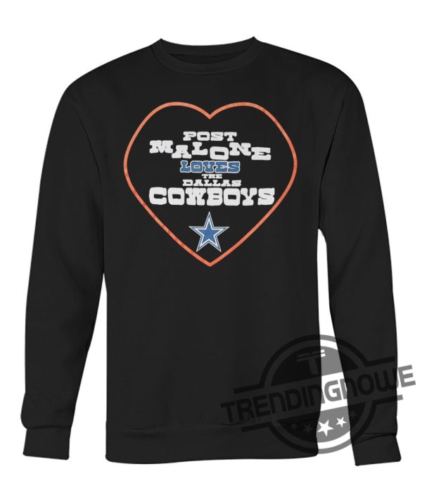 Post Malone Dallas Cowboys Shirt Post Malone Loves The Dallas Cowboys Shirt Post Malone Dallas Cowboys Sweatshirt Hoodie trendingnowe.com 2