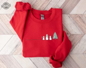 Christmas Snowman Sweatshirt Christmas Tree Sweatshirt Snowman Shirt Snowman T Shirt Christmas Crewneck Christmas Shirts For Women Unique revetee 2