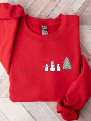 Christmas Snowman Sweatshirt Christmas Tree Sweatshirt Snowman Shirt Snowman T Shirt Christmas Crewneck Christmas Shirts For Women Unique revetee 2