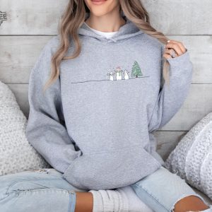 Christmas Snowman Sweatshirt Christmas Tree Sweatshirt Snowman Shirt Snowman T Shirt Christmas Crewneck Christmas Shirts For Women Unique revetee 6