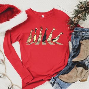 Christmas Ducks Sweatshirt Duck Christmas Shirt For Women Funny Animals Christmas Sweatshirt Farm Lover Gift Funny Christmas Shirt Unique revetee 3