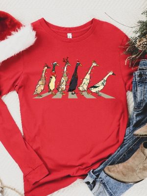 Christmas Ducks Sweatshirt Duck Christmas Shirt For Women Funny Animals Christmas Sweatshirt Farm Lover Gift Funny Christmas Shirt Unique revetee 3