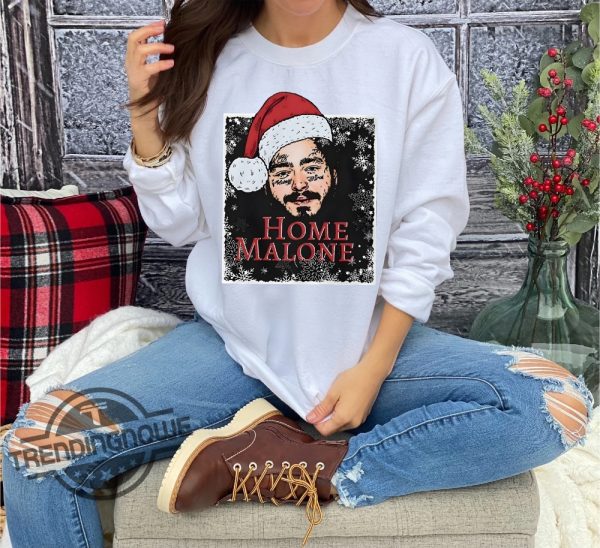 Home Malone Sweatshirt Funny Christmas Sweathirt Home Alone Sweathirt Ghost Malone Shirt Post Malone Dallas Cowboys Shirt trendingnowe.com 1