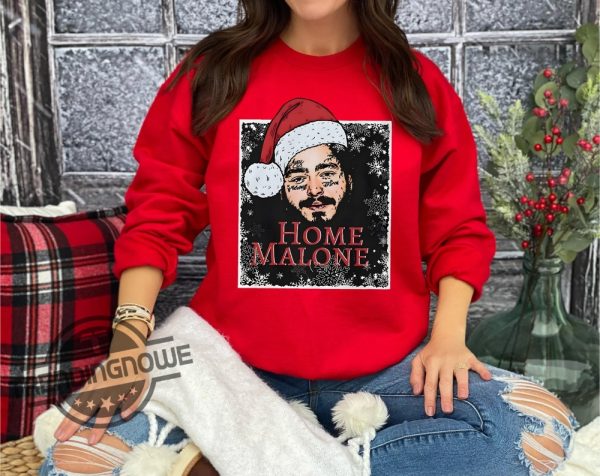 Home Malone Sweatshirt Funny Christmas Sweathirt Home Alone Sweathirt Ghost Malone Shirt Post Malone Dallas Cowboys Shirt trendingnowe.com 2