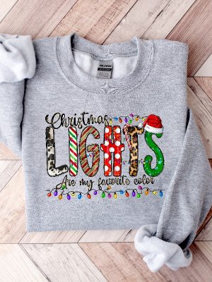 Christmas Lights Are My Favorite Color Christmas T Shirt Christmas Family Shirt Christmas Gift Holiday Gift Christmas Family Matching Shirt Unique revetee 2