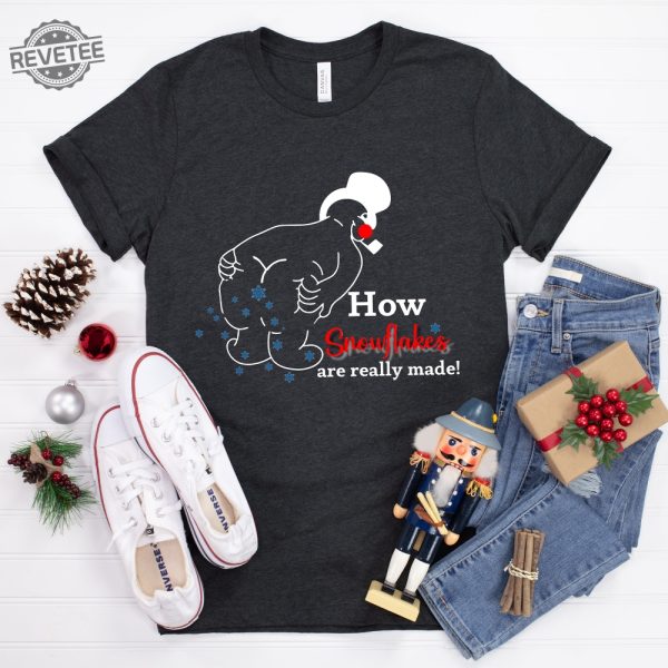 How Snowflake Are Really Made Funny Snowman Shirt Funny Christmas Shirt Holiday Shirt Winter Shirt Snowflake Maker Shirt Christmas Gift Unique revetee 2