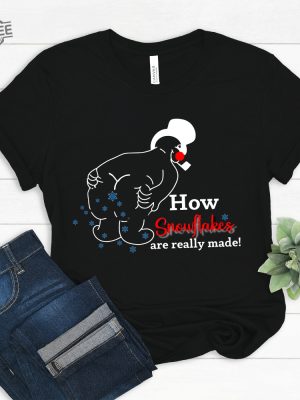 How Snowflake Are Really Made Funny Snowman Shirt Funny Christmas Shirt Holiday Shirt Winter Shirt Snowflake Maker Shirt Christmas Gift Unique revetee 3