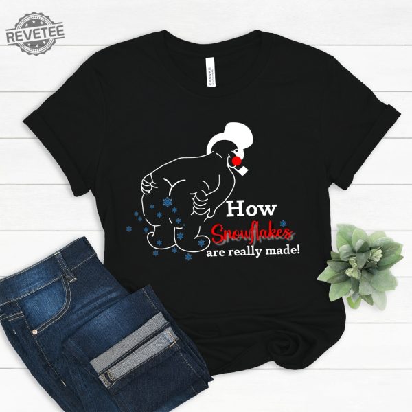 How Snowflake Are Really Made Funny Snowman Shirt Funny Christmas Shirt Holiday Shirt Winter Shirt Snowflake Maker Shirt Christmas Gift Unique revetee 3