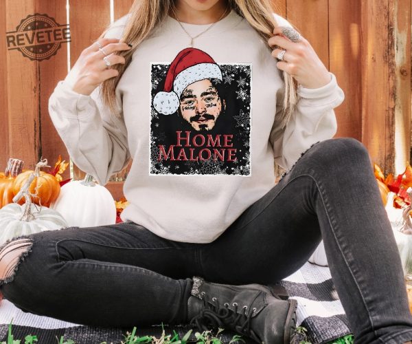 Home Malone Sweatshirt Ugly Christmas Sweatshirt Funny Christmas Sweatshirt Home Alone Sweatshirt Christmas Gift Idea Ghost Malone Shirt Unique revetee 6