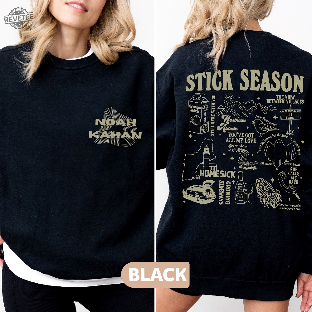 Vintage Stick Season 2023 Shirt 2 Sided Noah Kahan Shirt Country Music Shirt Noah Kahan Tour Kahan Folk Pop Music Shirt Unique