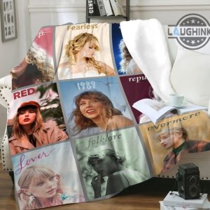 swiftie blanket throw sherpa fleece taylor swift xmas blankets taylor eras tour concert 2023 bedroom decorations gift for her midnight 1989 folklore red reputation laughinks 4