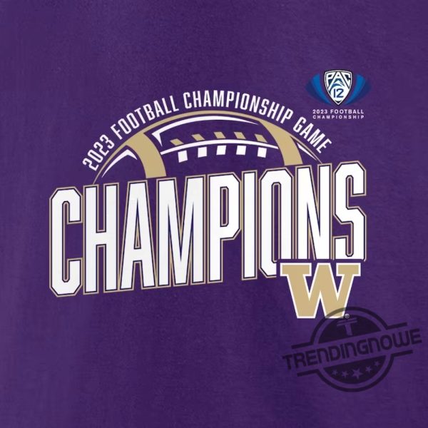 Pac 12 Championship Shirt V2 Washington Huskies 2023 Pac 12 Football Conference Champions T Shirt trendingnowe.com 3