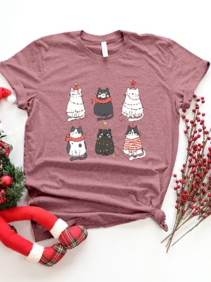 Meowy Christmas Shirt Christmas Cat Shirt Merry Christmas Cat Lover Shirt Christmas Gift Christmas Gift For Cat Mom Gifts For Cat Lover Unique revetee 2