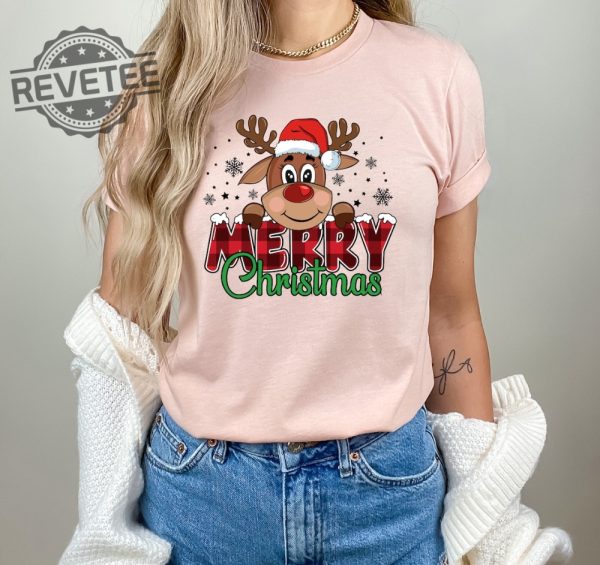 Merry Christmas Reindeer Shirt Reindeer Shirt Christmas Family Shirt Christmas Shirt Merry Christmas Shirt Christmas Gift Holiday Shirt Unique revetee 1