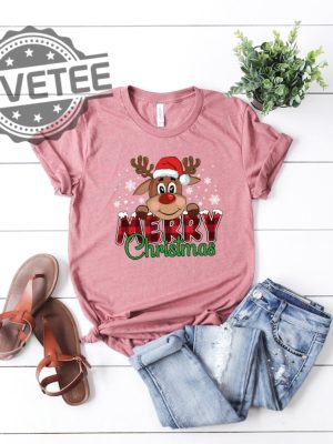 Merry Christmas Reindeer Shirt Reindeer Shirt Christmas Family Shirt Christmas Shirt Merry Christmas Shirt Christmas Gift Holiday Shirt Unique revetee 2