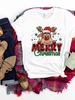 Merry Christmas Reindeer Shirt Reindeer Shirt Christmas Family Shirt Christmas Shirt Merry Christmas Shirt Christmas Gift Holiday Shirt Unique revetee 3