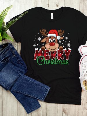 Merry Christmas Reindeer Shirt Reindeer Shirt Christmas Family Shirt Christmas Shirt Merry Christmas Shirt Christmas Gift Holiday Shirt Unique revetee 4