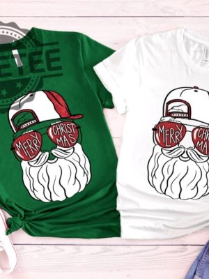 Cool Santa Shirt Christmas Gifts For Toddlers Kids Boys Santa Dad Shirt Men Merry Christmas Shirt Christmas Glasses Family Matching Outfit Unique revetee 2