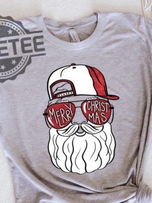 Cool Santa Shirt Christmas Gifts For Toddlers Kids Boys Santa Dad Shirt Men Merry Christmas Shirt Christmas Glasses Family Matching Outfit Unique revetee 3