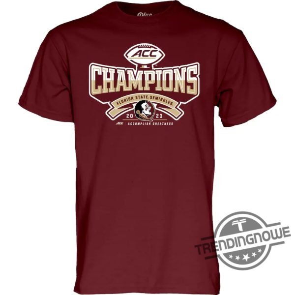 Fsu Acc Championship Shirt Florida State Seminoles Blue 84 2023 ACC Football Conference Champions Shirt trendingnowe.com 1