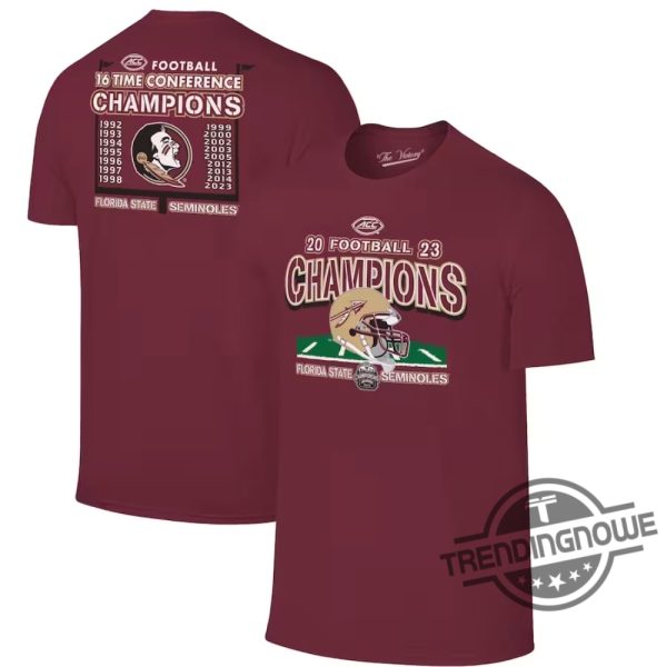 Fsu Acc Championship Shirt Florida State Seminoles Original Retro Brand 2023 ACC Football Conference Champions Shirt trendingnowe.com 1