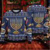 ugly hanukkah sweater all over pritned jewish people hanukkah xmas artificial wool sweatshirt traditional light up hanukkah holiday gift laughinks 1
