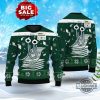 clippy holiday sweater all over printed latest holiday green ugly christmas artificial wool sweatshirt microsoft windows clippy is font xmas gift laughinks 1