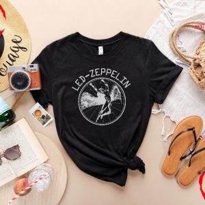 Led Zeppelin Shirt Rock Band Led Zeppelin Tour 70S Music Concert Shirt Led Zeppelin Band Shirt Rock Band Gift Concert Shirt Unique revetee 2