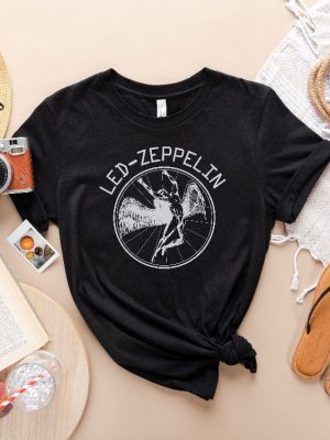 Led Zeppelin Shirt Rock Band Led Zeppelin Tour 70S Music Concert Shirt Led Zeppelin Band Shirt Rock Band Gift Concert Shirt Unique revetee 2