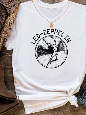 Led Zeppelin Shirt Rock Band Led Zeppelin Tour 70S Music Concert Shirt Led Zeppelin Band Shirt Rock Band Gift Concert Shirt Unique revetee 4