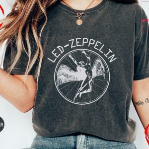 Led Zeppelin Shirt Rock Band Led Zeppelin Tour 70S Music Concert Shirt Led Zeppelin Band Shirt Rock Band Gift Concert Shirt Unique revetee 5