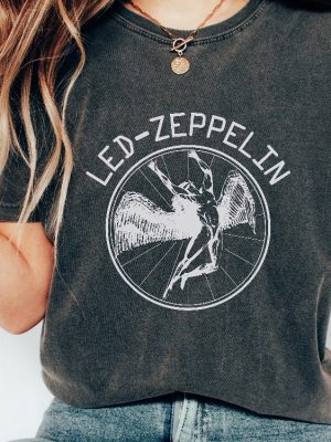 Led Zeppelin Shirt Rock Band Led Zeppelin Tour 70S Music Concert Shirt Led Zeppelin Band Shirt Rock Band Gift Concert Shirt Unique revetee 5