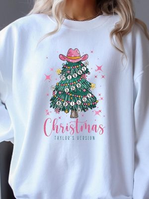 Christmas Tree Taylor Version Sweatshirt Merry And Bright Theme Swiftie Merch Swiftie Shirt Taylors Version New Eras Tour Holiday Gift Unique revetee 2