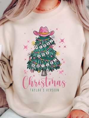 Christmas Tree Taylor Version Sweatshirt Merry And Bright Theme Swiftie Merch Swiftie Shirt Taylors Version New Eras Tour Holiday Gift Unique revetee 5