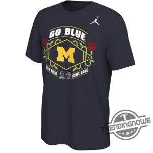 Michigan Rose Bowl Shirt Michigan Wolverines College Football Playoff 2024 Rose Bowl Shirt trendingnowe 1