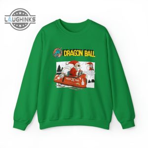 dragon ball z sweatshirt tshirt hoodie vintage dragon ball christmas version crewneck shirts master roshi son goku merry xmas gift laughinks 1