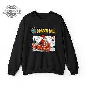 dragon ball z sweatshirt tshirt hoodie vintage dragon ball christmas version crewneck shirts master roshi son goku merry xmas gift laughinks 6