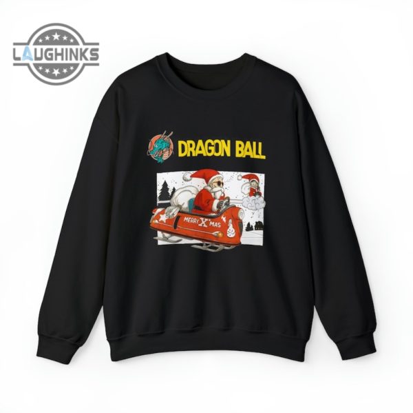 dragon ball z sweatshirt tshirt hoodie vintage dragon ball christmas version crewneck shirts master roshi son goku merry xmas gift laughinks 6