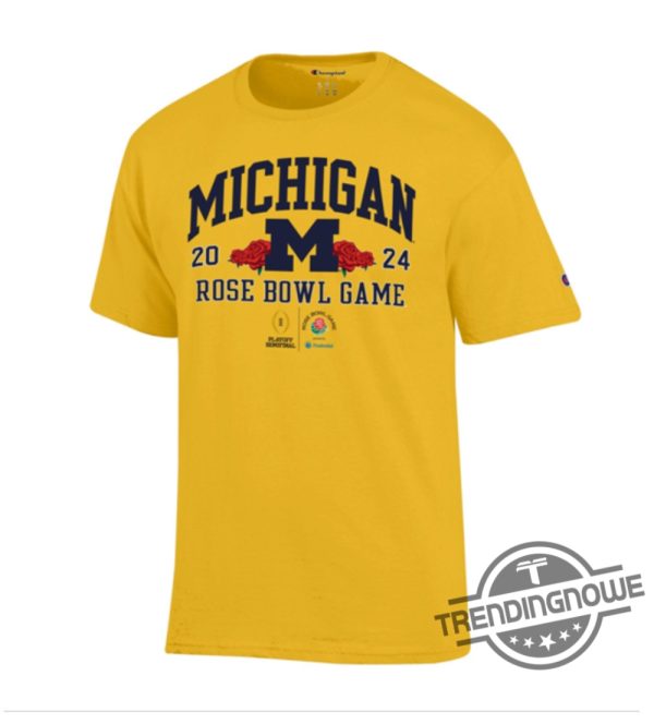 Michigan Rose Bowl Shirt 2024 Champion University Of Michigan Football Shirt trendingnowe 1