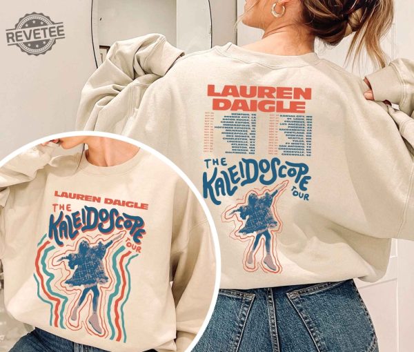 Vintage Lauren Daigle Sweatshirt The Kaleidoscope Tour 2023 Thank God I Do Tour Shirt Lauren Daigle 2Side Merch Music Concert Unique revetee 2