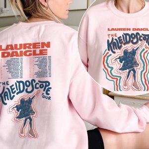 Vintage Lauren Daigle Sweatshirt The Kaleidoscope Tour 2023 Thank God I Do Tour Shirt Lauren Daigle 2Side Merch Music Concert Unique revetee 3