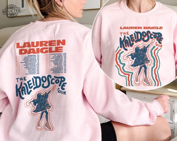 Vintage Lauren Daigle Sweatshirt The Kaleidoscope Tour 2023 Thank God I Do Tour Shirt Lauren Daigle 2Side Merch Music Concert Unique revetee 3