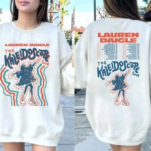 Vintage Lauren Daigle Sweatshirt The Kaleidoscope Tour 2023 Thank God I Do Tour Shirt Lauren Daigle 2Side Merch Music Concert Unique revetee 4