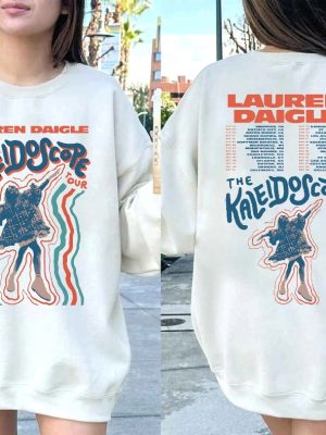 Vintage Lauren Daigle Sweatshirt The Kaleidoscope Tour 2023 Thank God I Do Tour Shirt Lauren Daigle 2Side Merch Music Concert Unique revetee 4