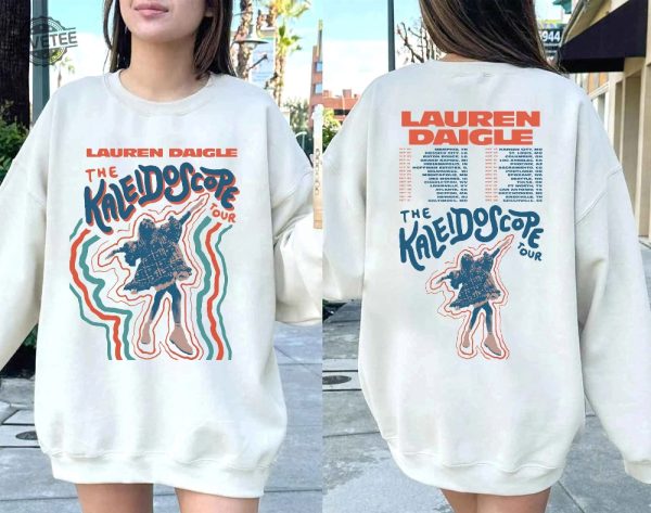 Vintage Lauren Daigle Sweatshirt The Kaleidoscope Tour 2023 Thank God I Do Tour Shirt Lauren Daigle 2Side Merch Music Concert Unique revetee 4