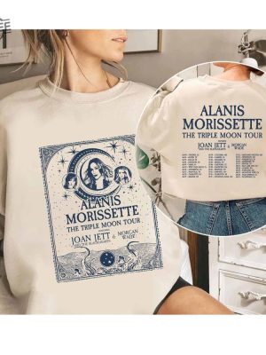 Alanis Morissette The Triple Moon Tour 2024 Shirt Alanis Morissette Fan Shirt Alanis Morissette 2024 Tour The Triple Moon Concert Shirt Unique revetee 2