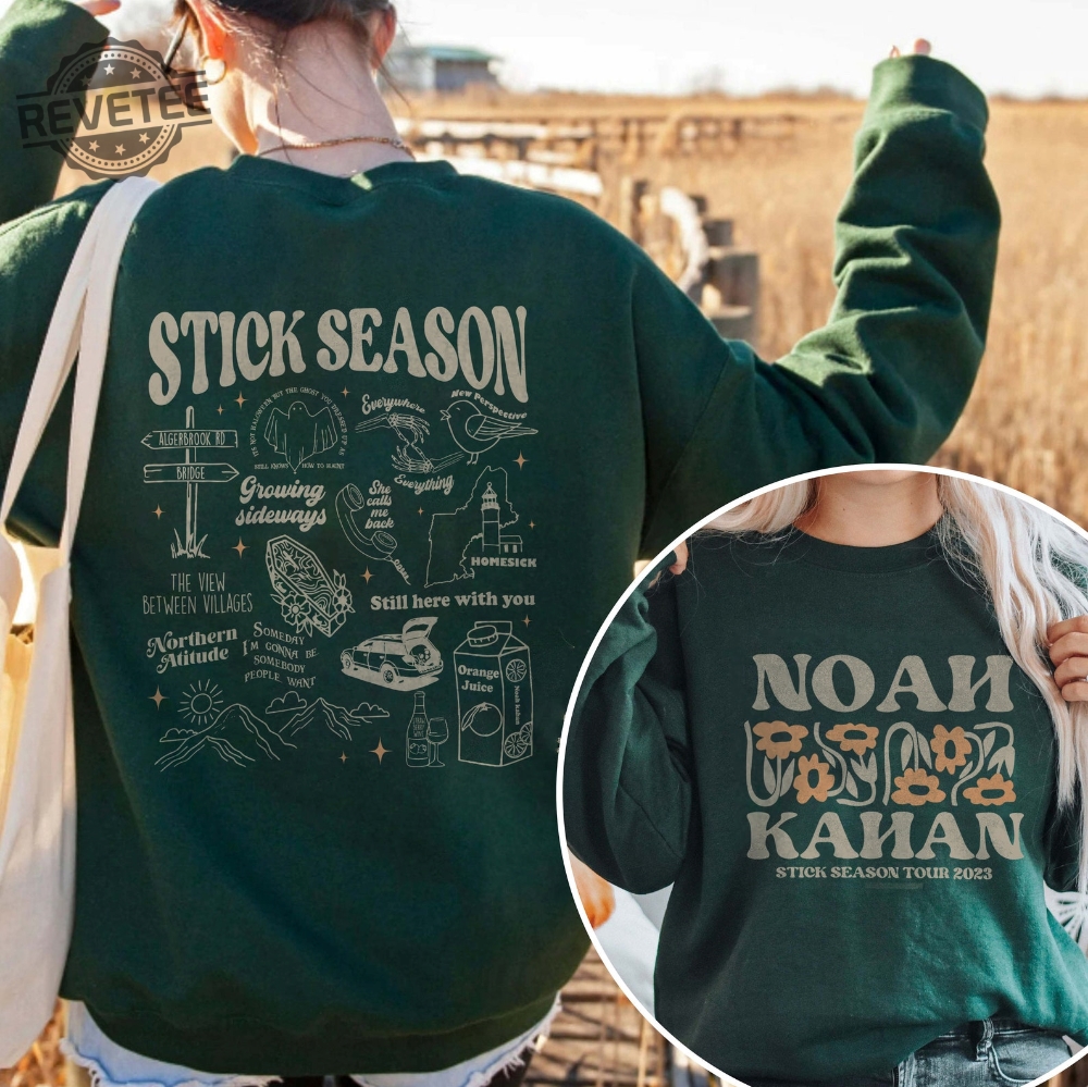 Vintage Stick Season 2023 Sweatshirt 2 Sides Noah Kahan Shirt Country Music Shirt Noah Kahan Tour Noah Kahan Stick Season Sweatshirt Unique