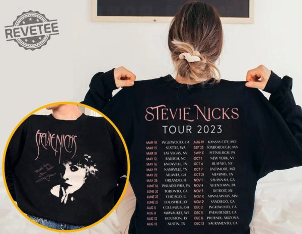 Stevie Nicks Tour 2023 Shirt Fleetwood Mac Band Tour T Shirt Bird In Flight Rhiannon Stevien Nick Tracklist Sweatshirt Unique revetee 1